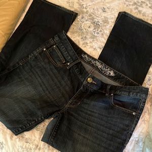 Express jeans , low rise , boot cut jean